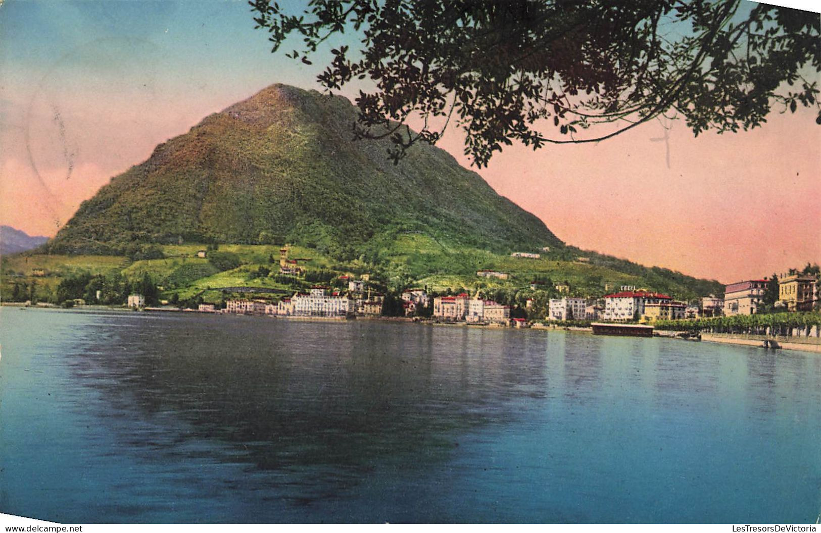 SUISSE - Lugano - Paradiso - Colorisé - Montagne - Vue Générale - Carte Postale Ancienne - Lugano