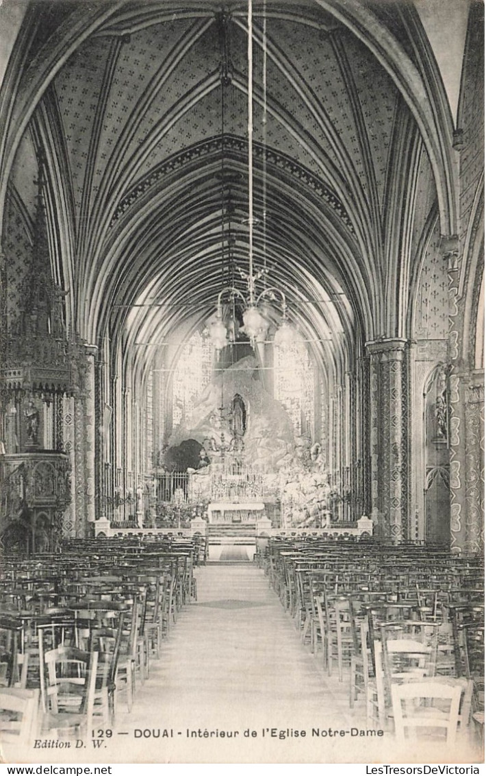 FRANCE - Douai - Intérieur De L'Eglise Notre Dame - Carte Postale Ancienne - Douai