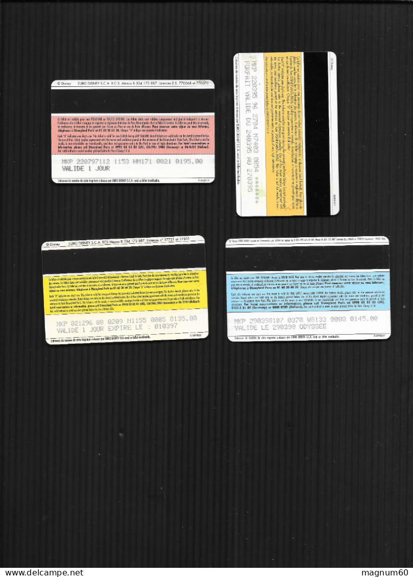 Lot De 4 Passeports Disney - Disney Passports