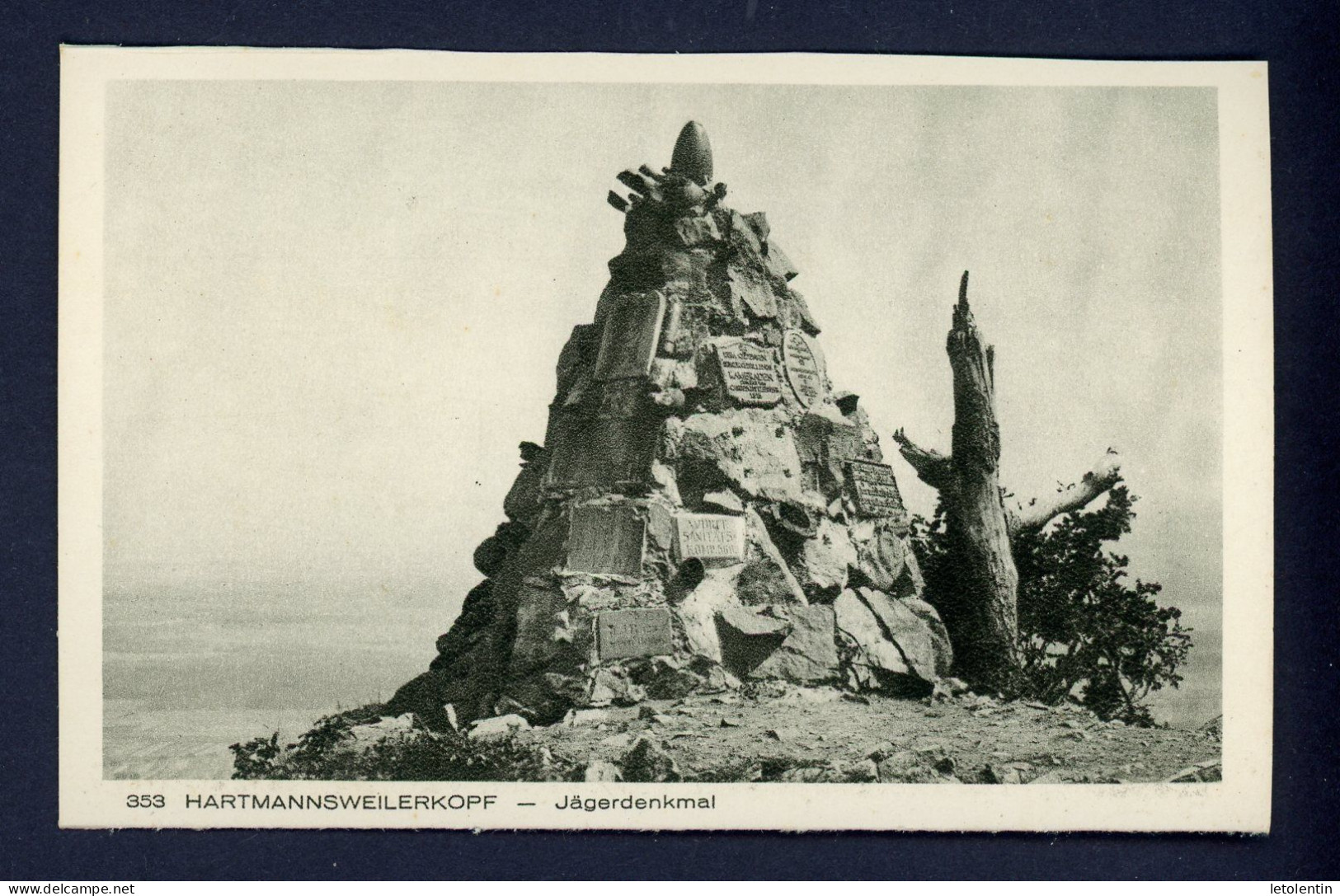 CPA - 68 - HARTMANNSWEILERKOPF - JAGERDENKMAL (MONUMENT DE CHASSEURS) - Cernay