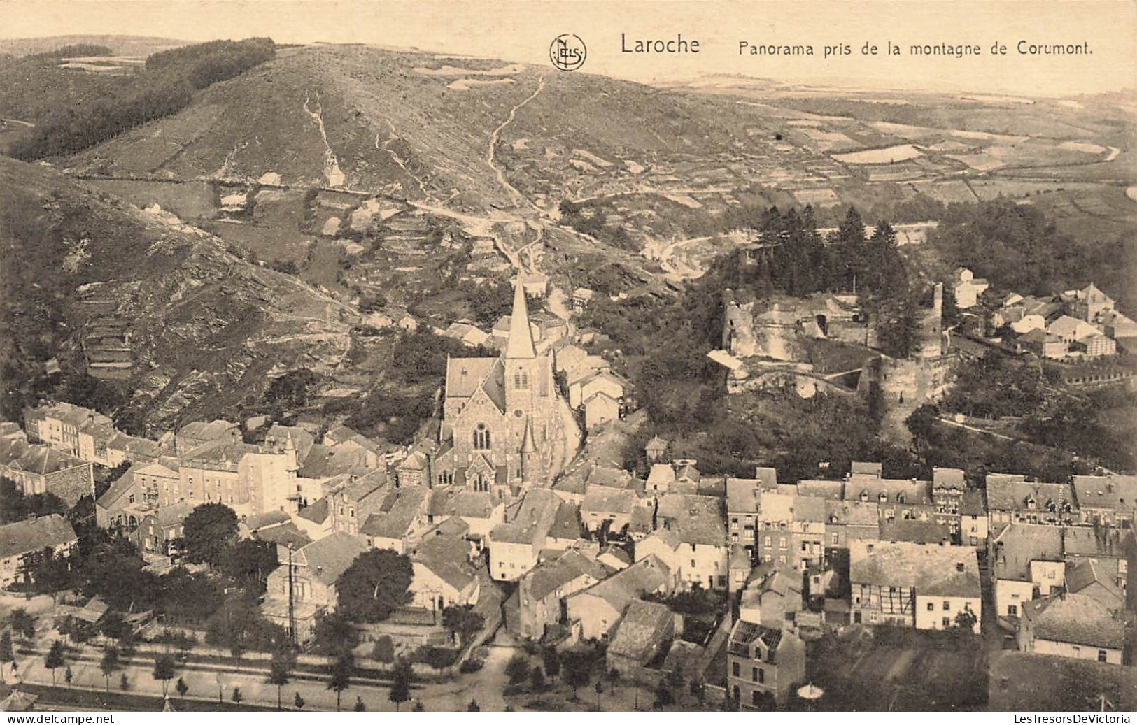 BELGIQUE - Laroche - Panorama Pris De La Montagne De Corumont  - Carte Postale Ancienne - La-Roche-en-Ardenne