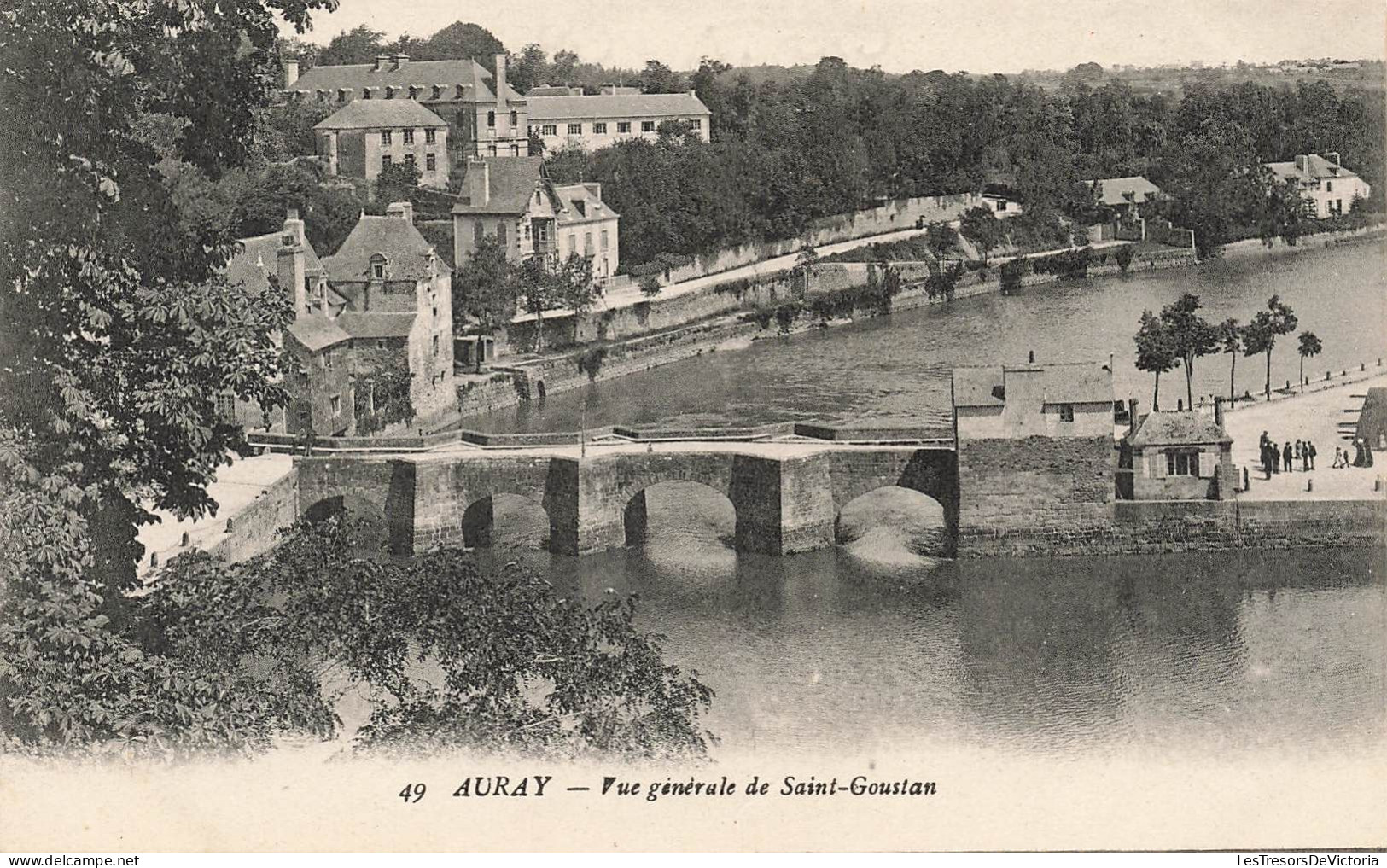 FRANCE - Auray - Vue Générale De Saint Goustan - Carte Postale Ancienne - Auray