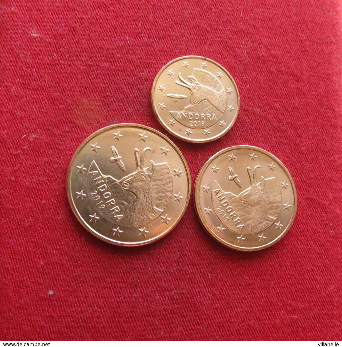 Andorra 1 + 2 + 5 Cents 2019 UNCºº - Andorra