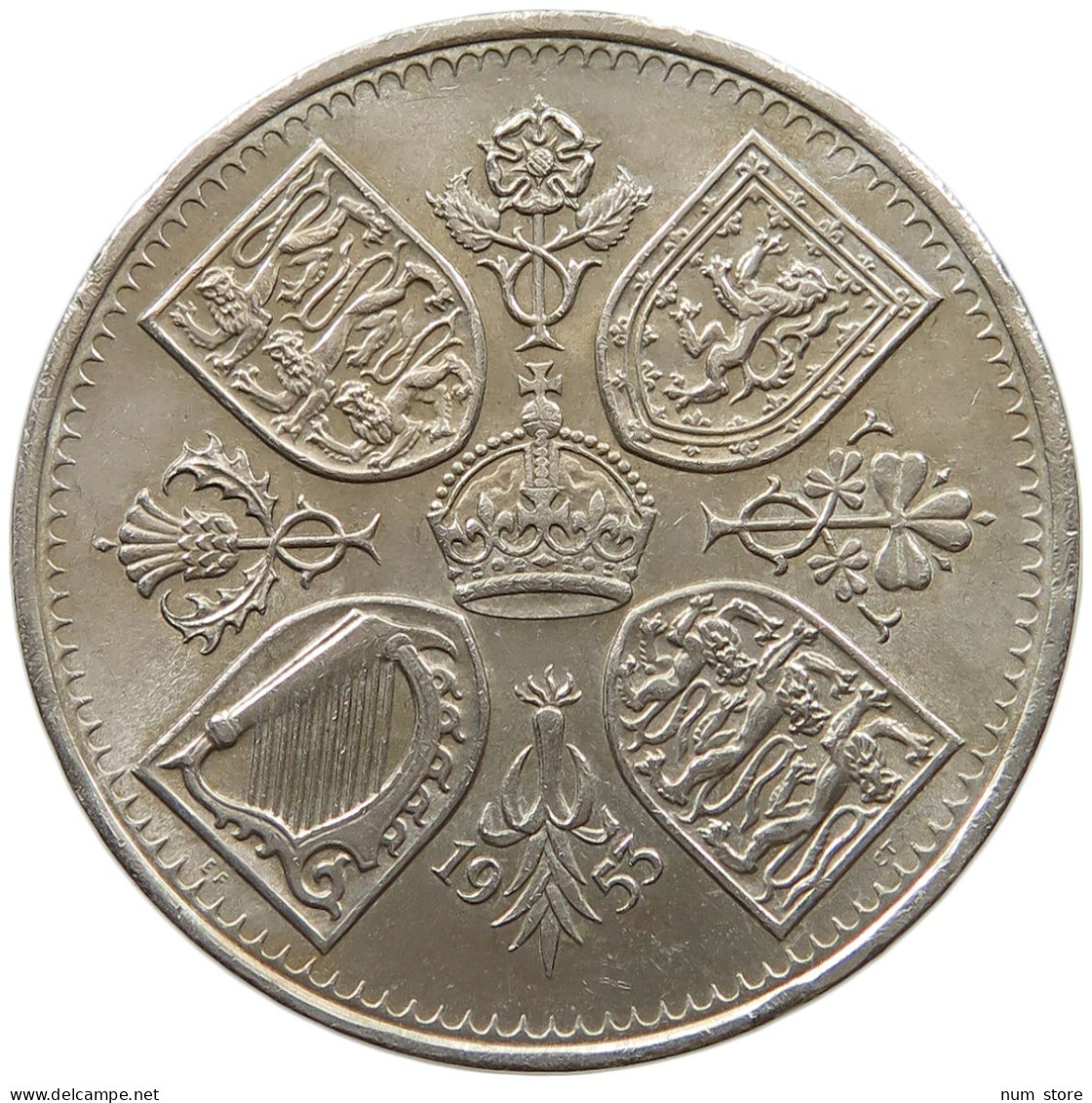 GREAT BRITAIN 5 SHILLINGS 1953 TOP #tm7 0437 - L. 1 Crown