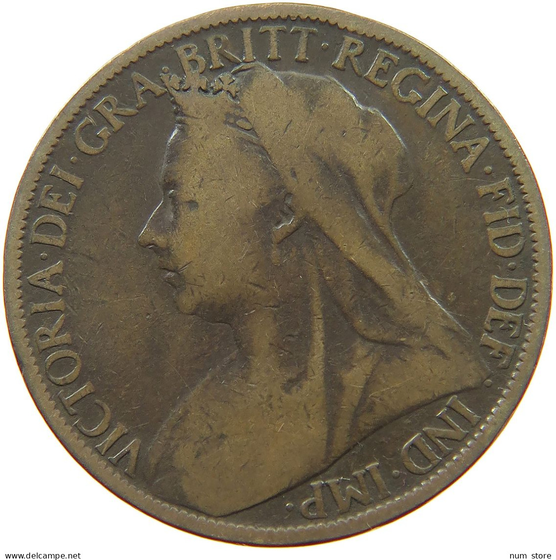 GREAT BRITAIN PENNY 1900 VICTORIA #a007 0303 - D. 1 Penny