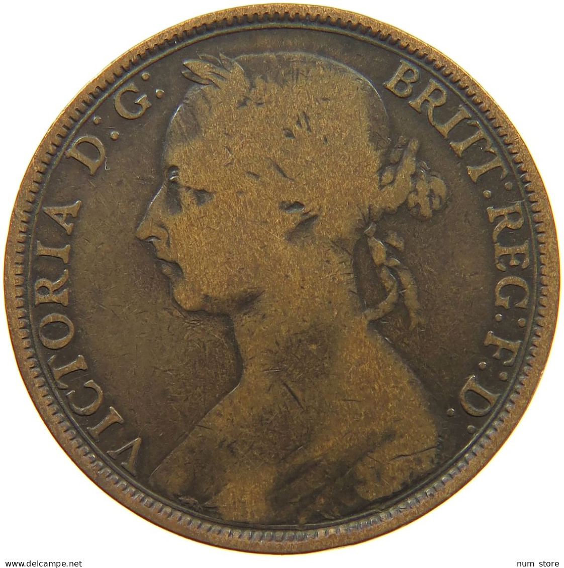 GREAT BRITAIN PENNY 1892 VICTORIA #c020 0211 - D. 1 Penny