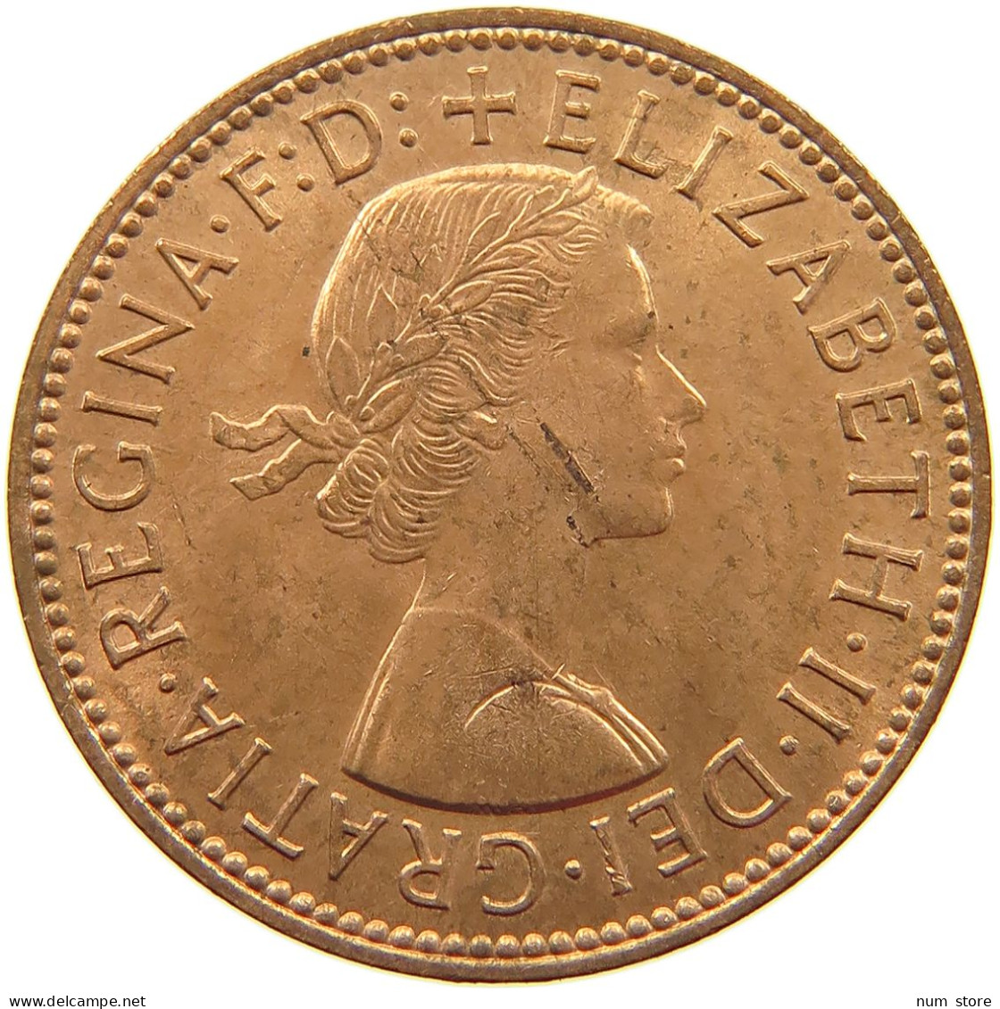 GREAT BRITAIN HALFPENNY 1963 TOP #a039 0271 - C. 1/2 Penny