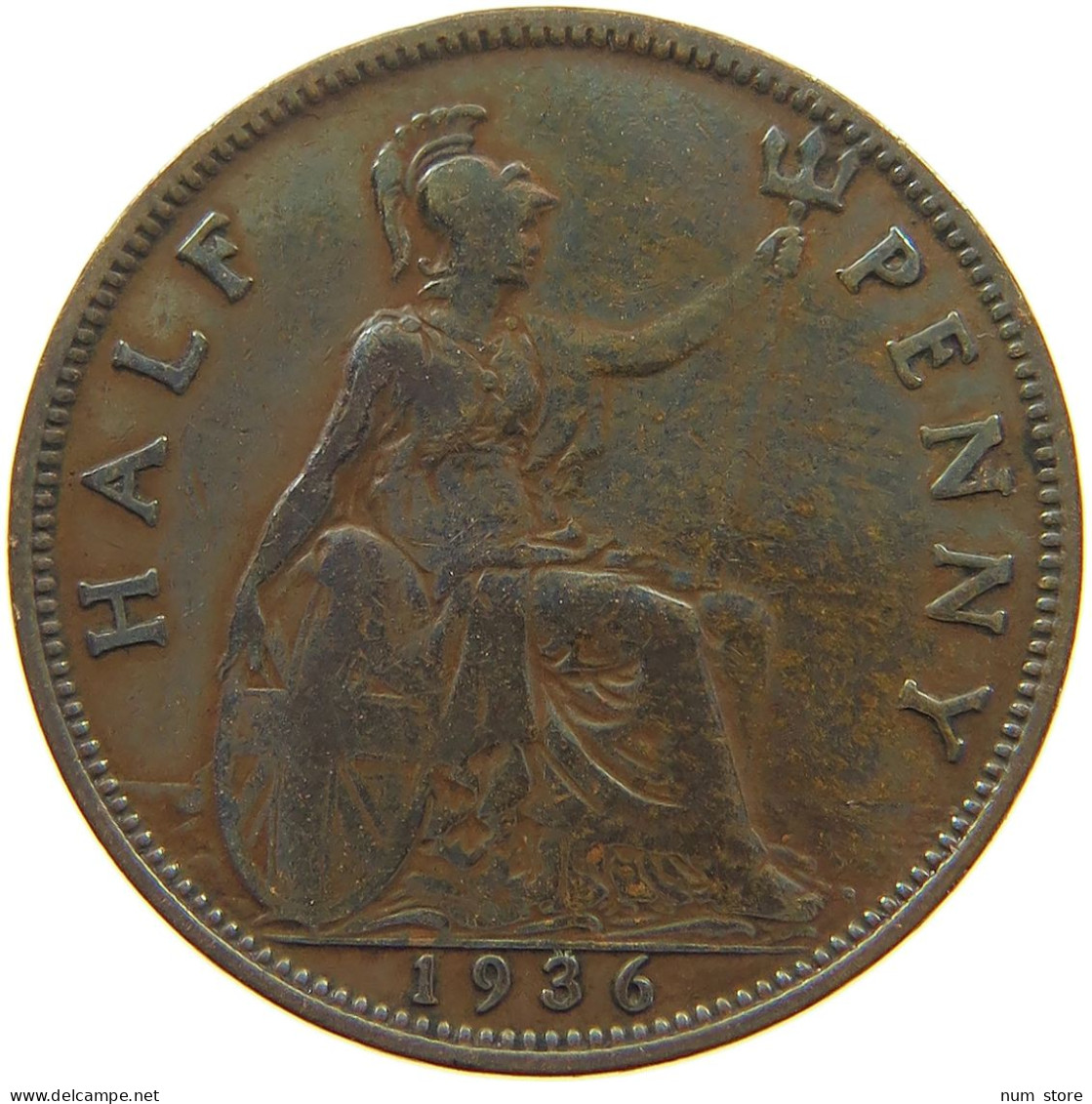 GREAT BRITAIN HALFPENNY 1936 #a066 0243 - C. 1/2 Penny