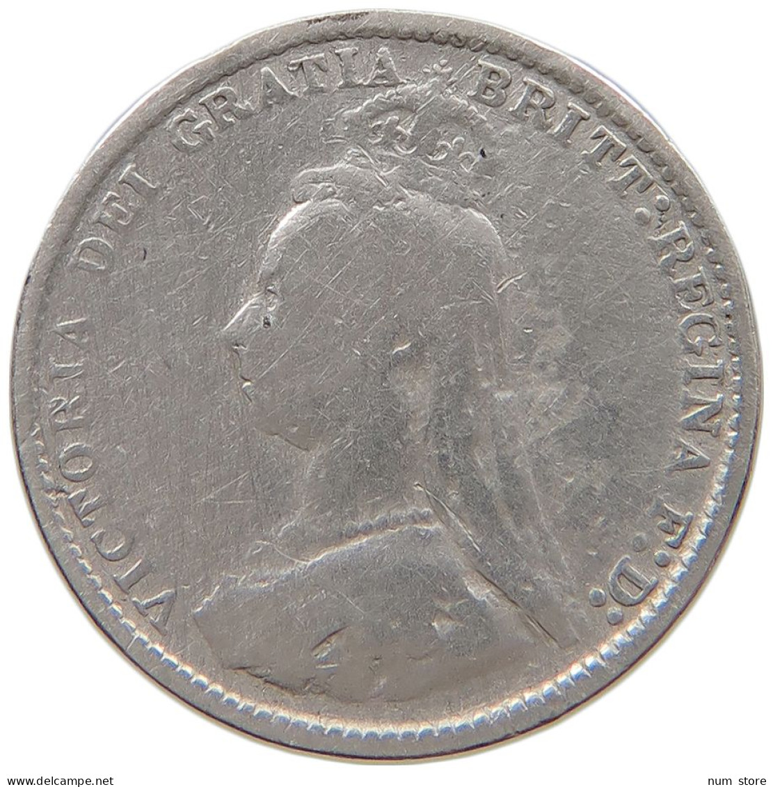 GREAT BRITAIN THREEPENCE 1889 VICTORIA #a064 0567 - F. 3 Pence