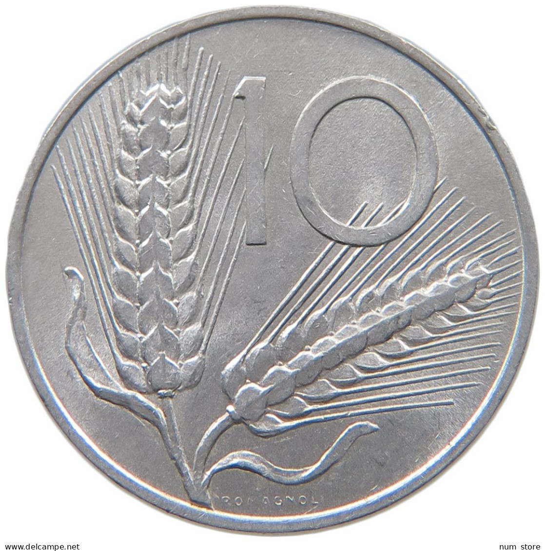 ITALY 10 LIRE 1953 TOP #a051 0405 - 10 Lire