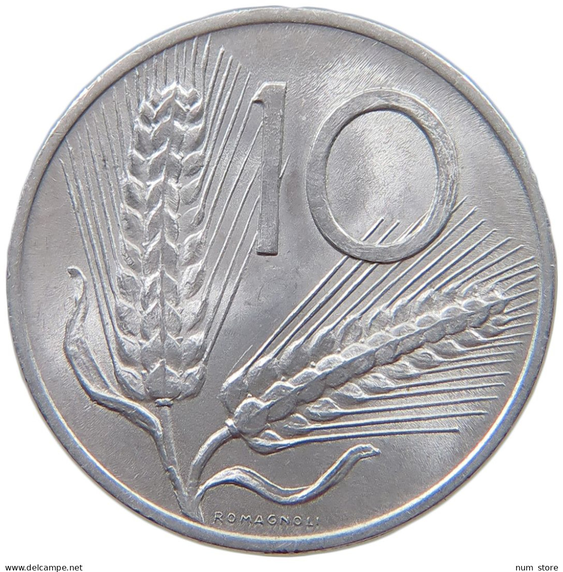 ITALY 10 LIRE 1955 TOP #s074 0055 - 10 Lire