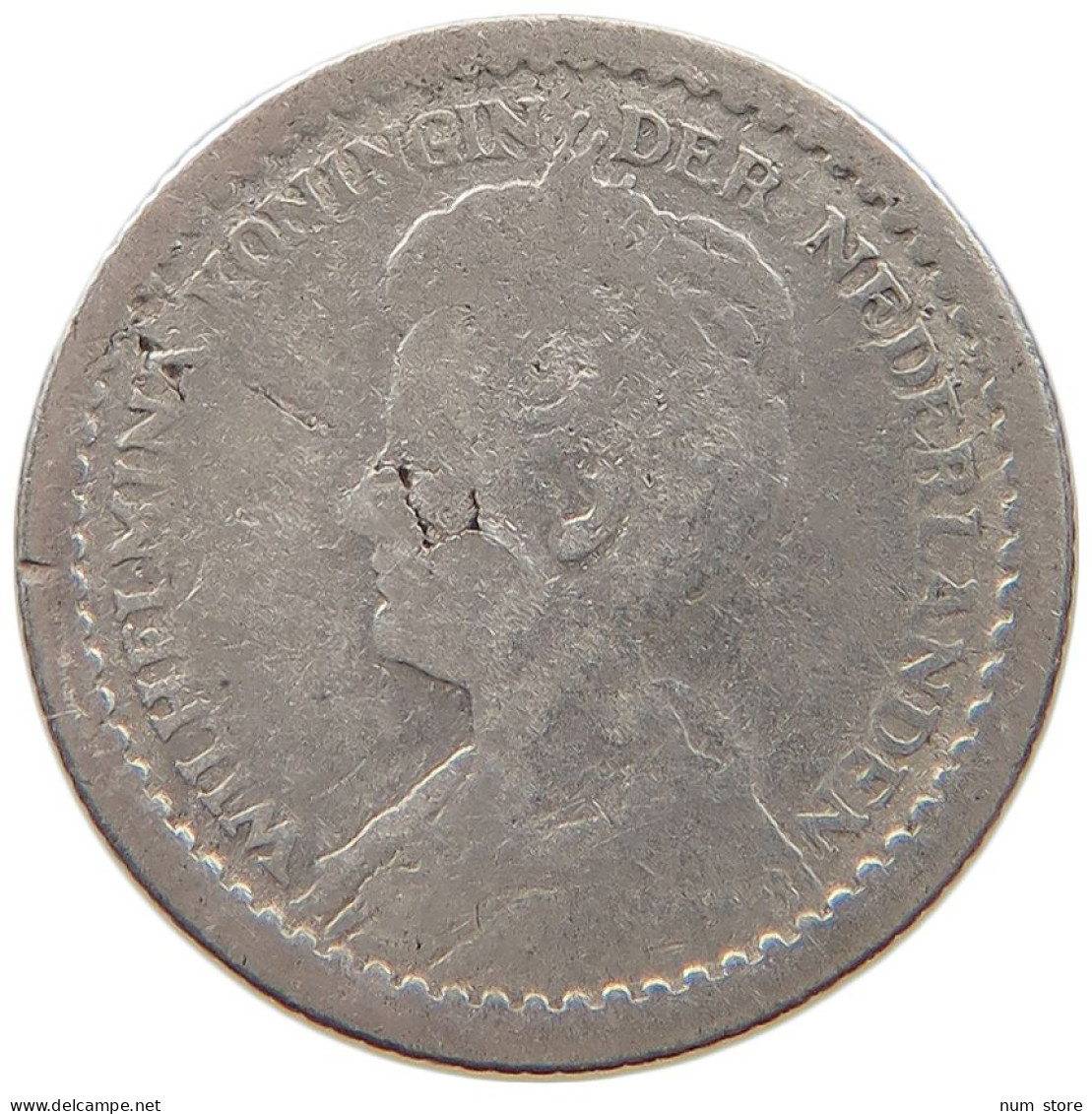 NETHERLANDS 10 CENTS 1916 #a063 0529 - 10 Cent