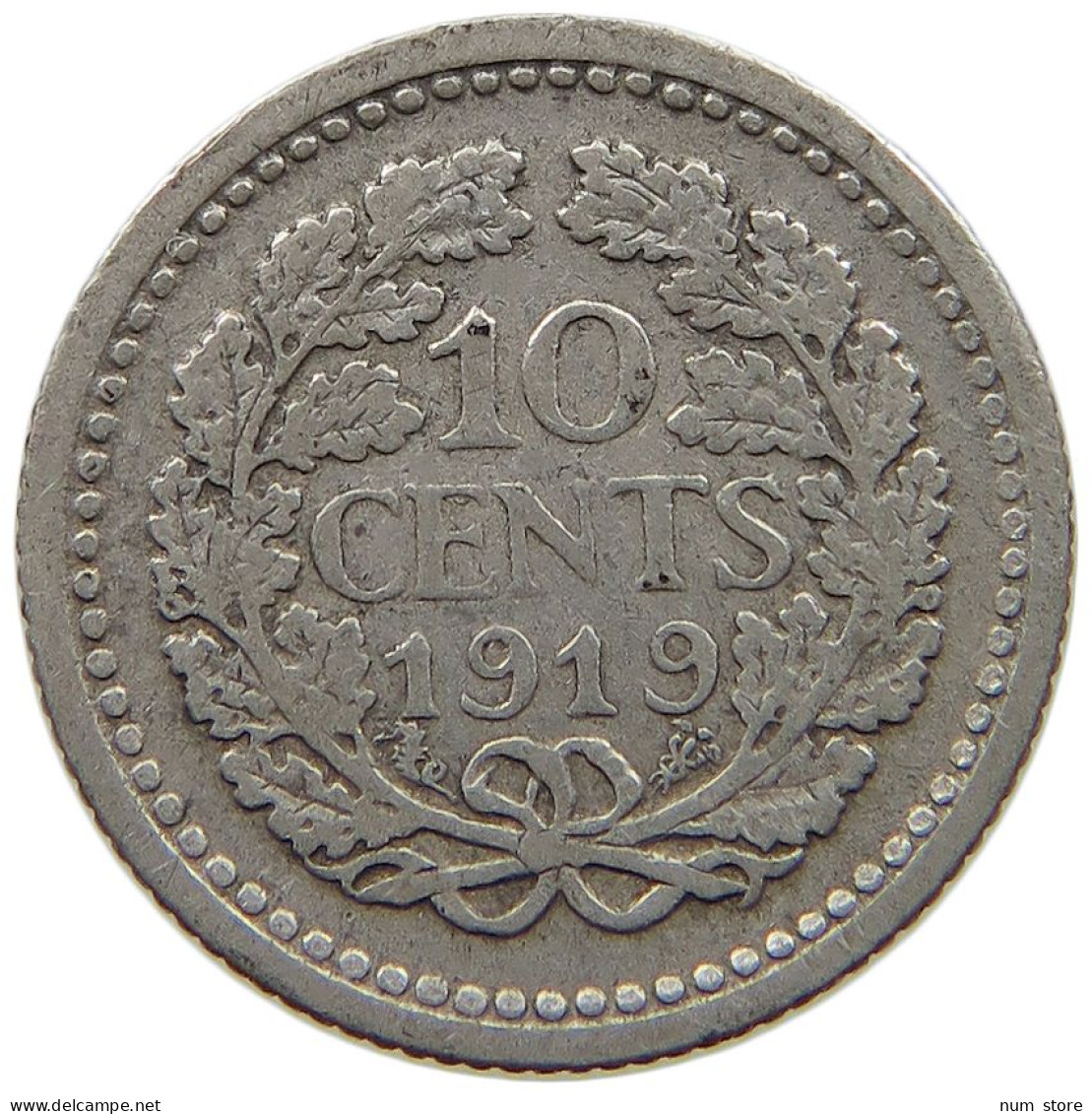 NETHERLANDS 10 CENTS 1919 #c002 0113 - 10 Cent