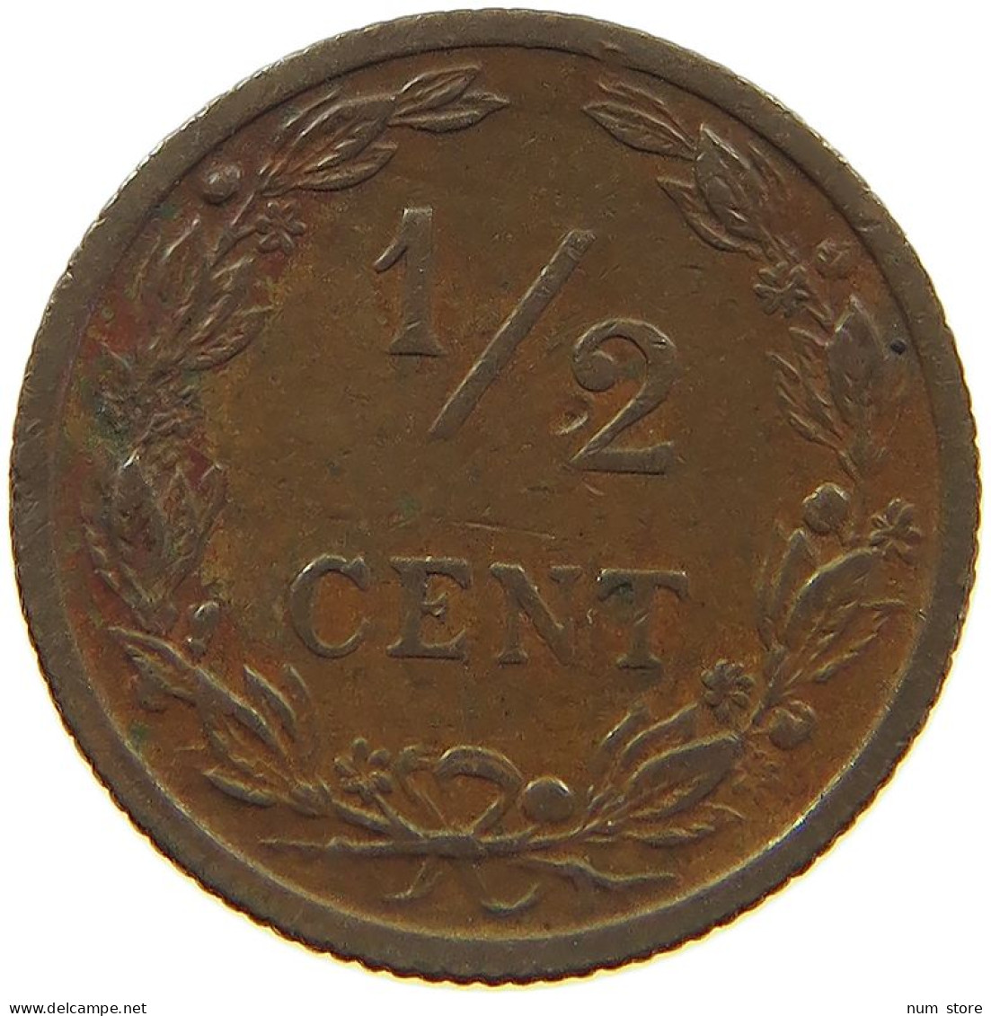 NETHERLANDS 1/2 CENT 1903 #c022 0729 - 0.5 Cent