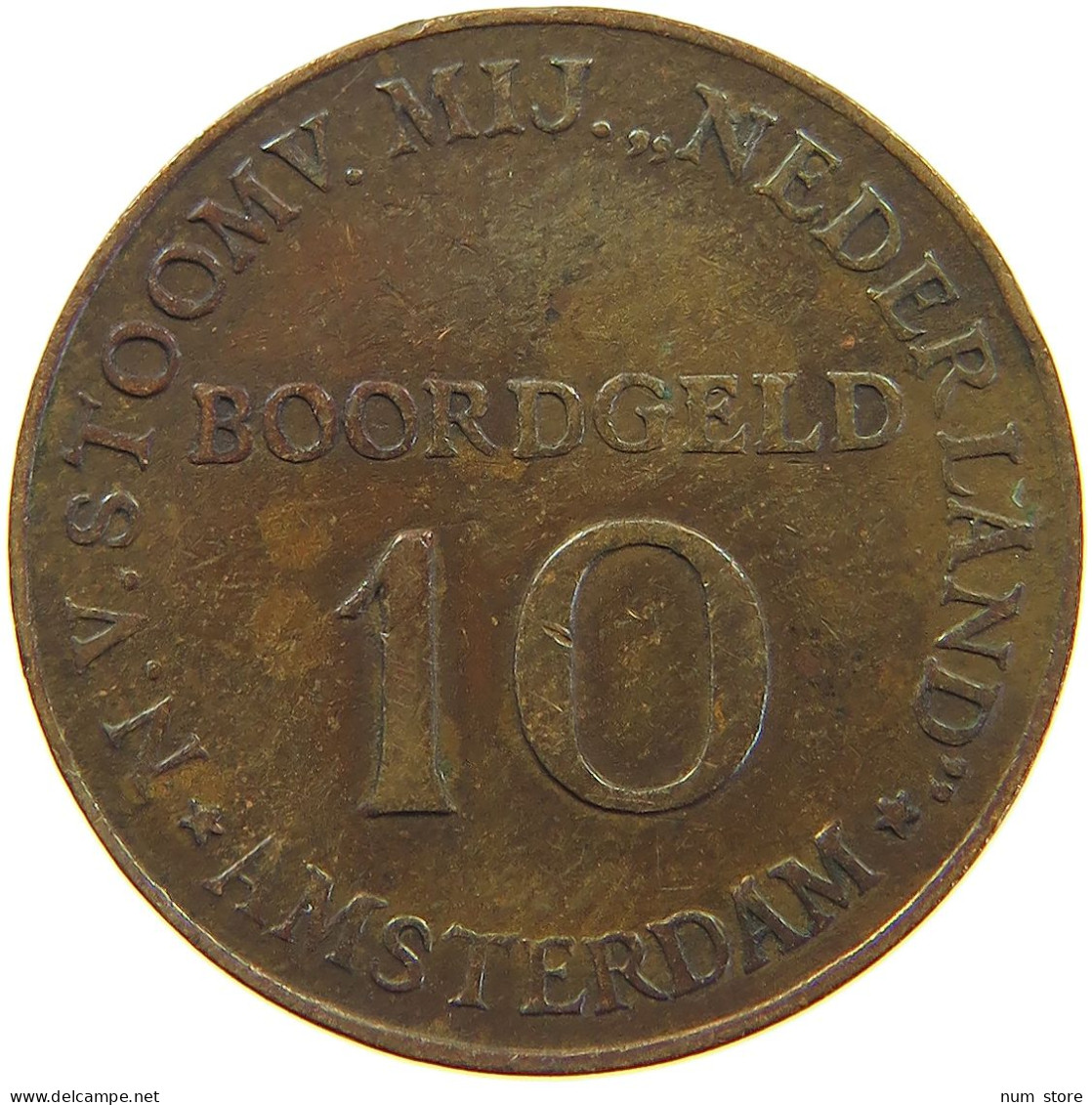 NETHERLANDS JETON BOORDGELD 10 AMSTERDAM #c064 0229 - Non Classificati