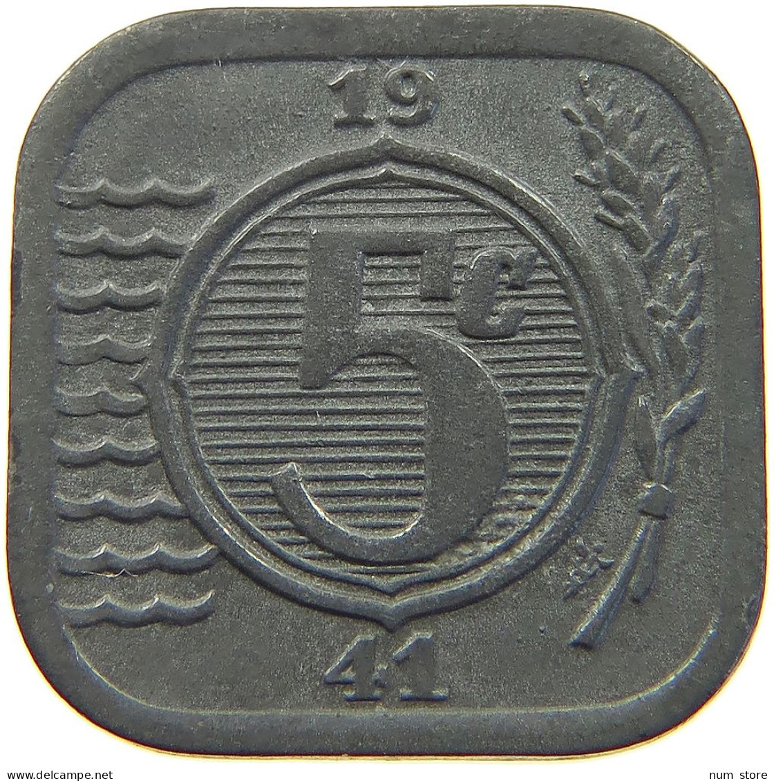 NETHERLANDS 5 CENTS 1941 #a006 0689 - 5 Cent