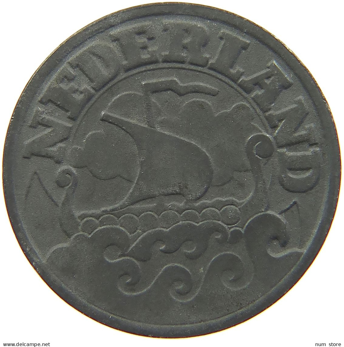 NETHERLANDS 25 CENTS 1942 #a035 0599 - 25 Centavos