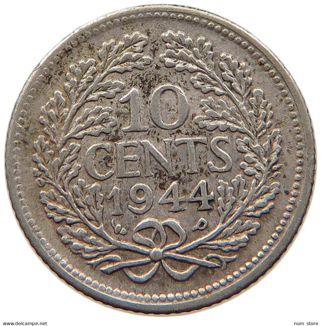 NETHERLANDS 10 CENTS 1944 P #s017 0169 - 10 Cent