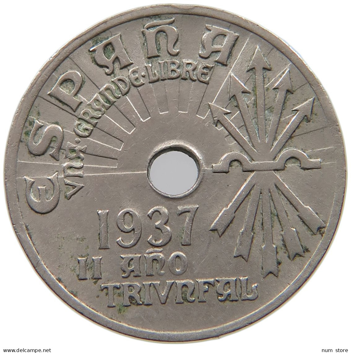 SPAIN 25 CENTIMOS 1937 #s065 0203 - 25 Céntimos