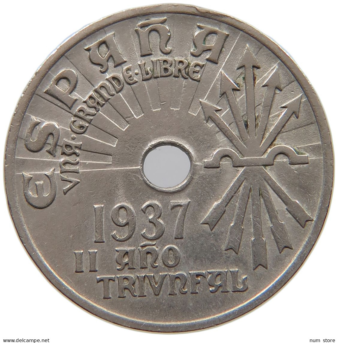 SPAIN 25 CENTIMOS 1937 #c018 0385 - 25 Centiemos