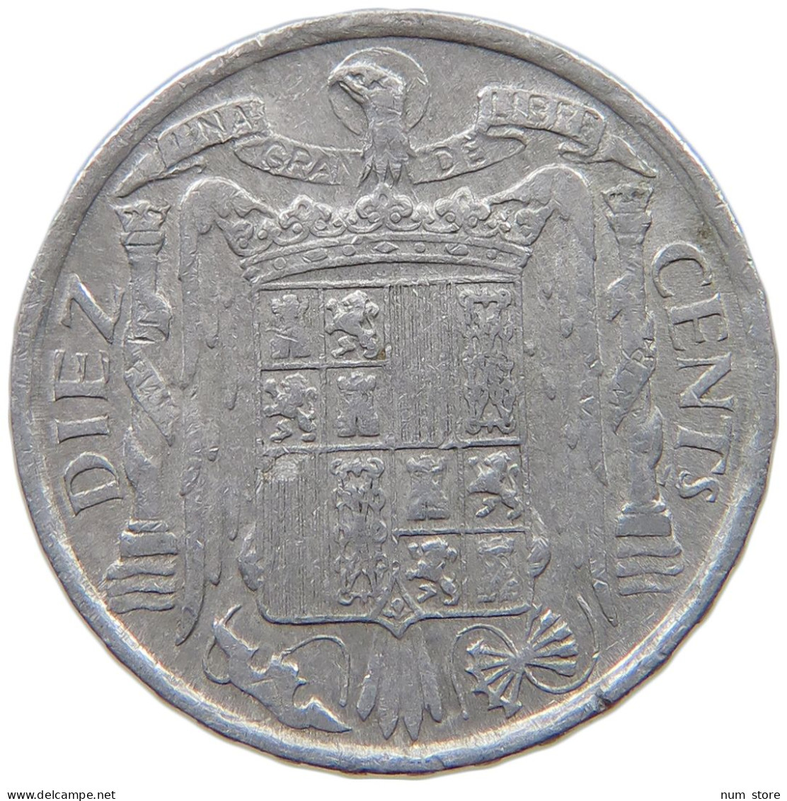 SPAIN 10 CENTIMOS 1953 #s069 0111 - 10 Centesimi