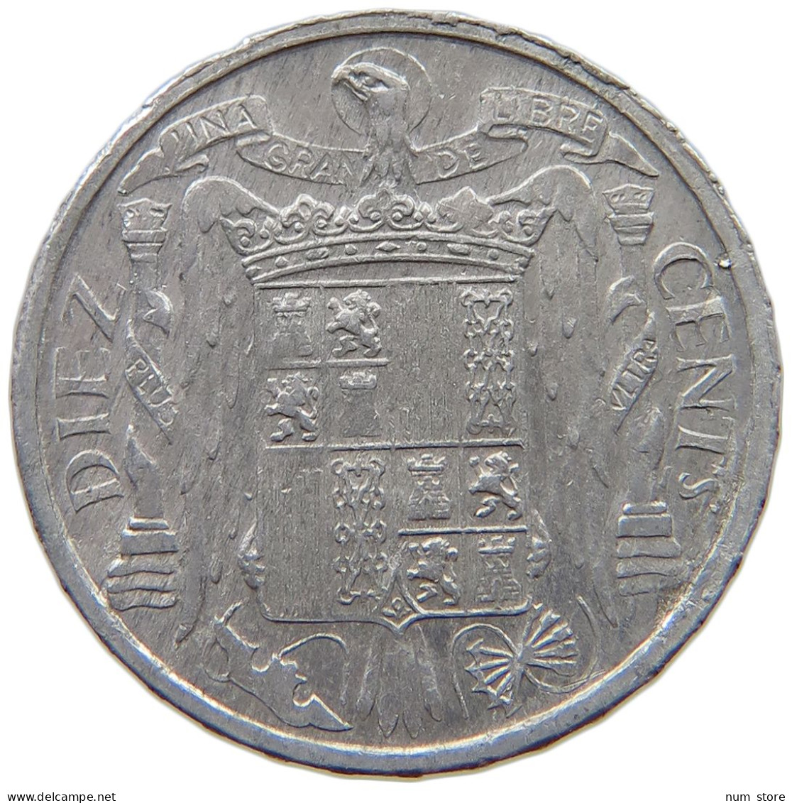 SPAIN 10 CENTIMOS 1953 TOP #s069 0099 - 10 Céntimos