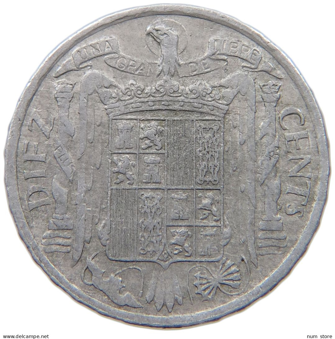 SPAIN 10 CENTIMOS 1953 #c078 0471 - 10 Céntimos