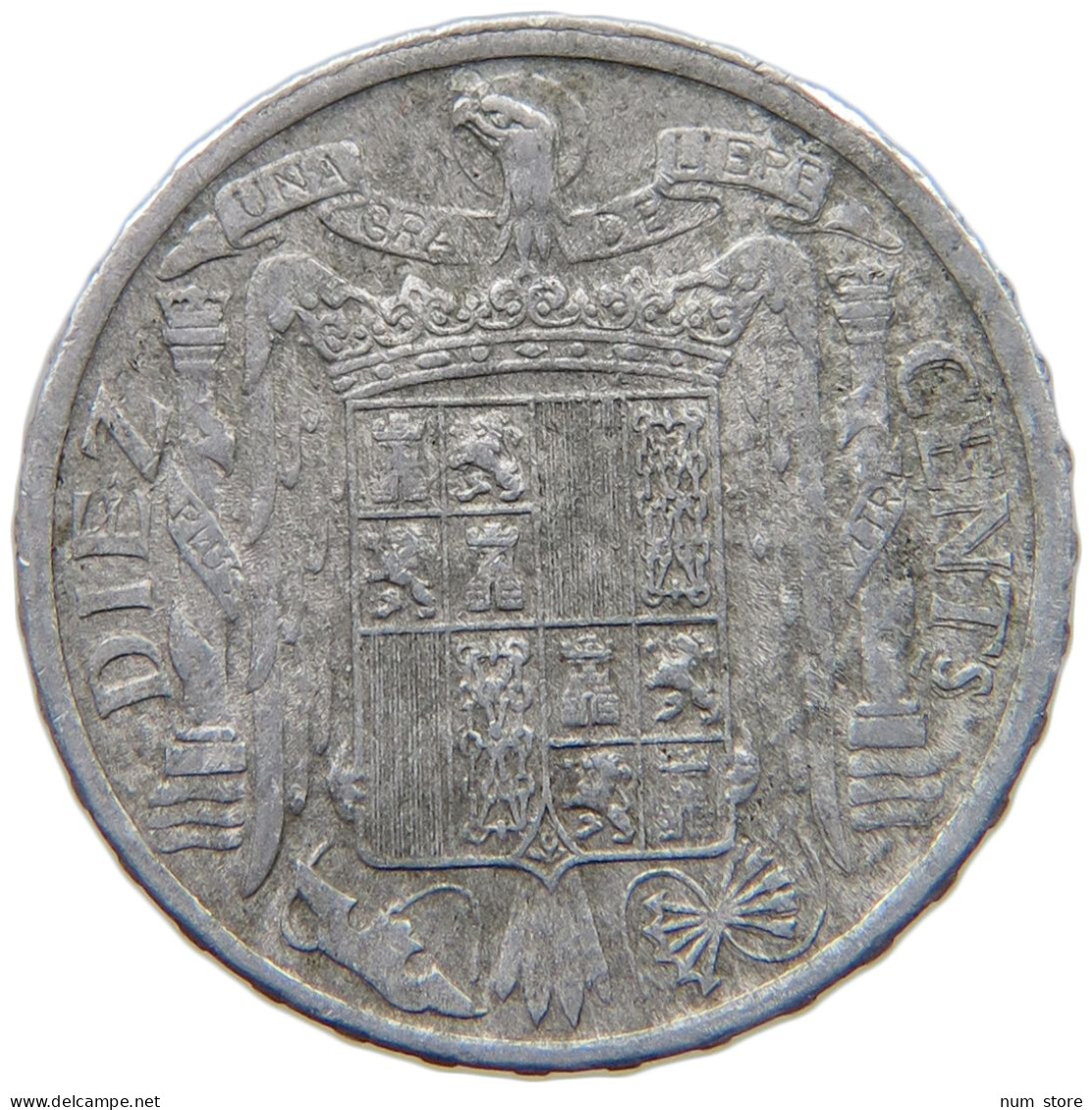 SPAIN 10 CENTIMOS 1945 #c029 0511 - 10 Centimos