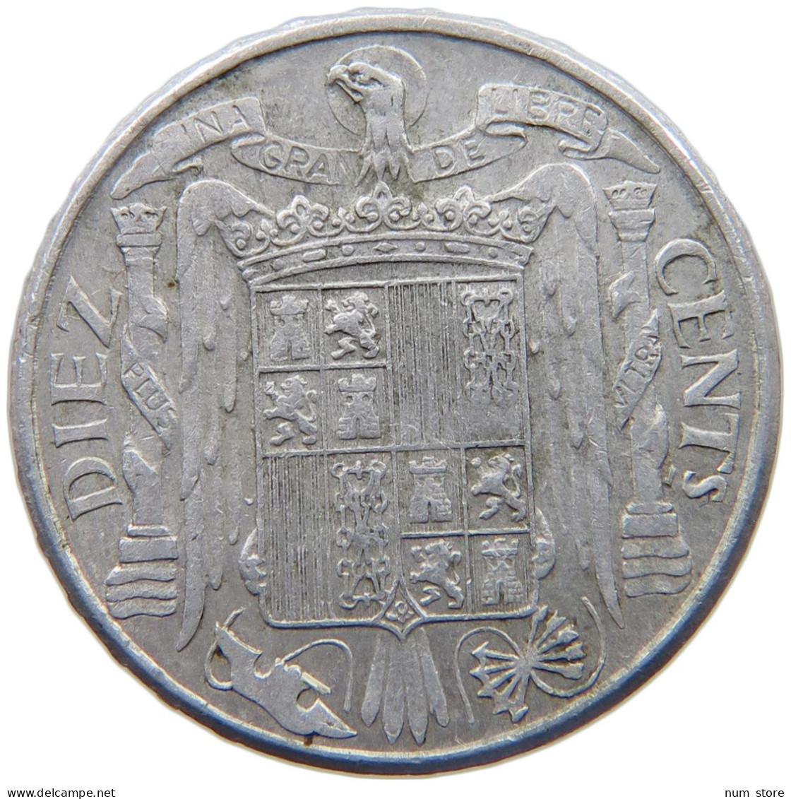 SPAIN 10 CENTIMOS 1945 #c023 0335 - 10 Centiemen