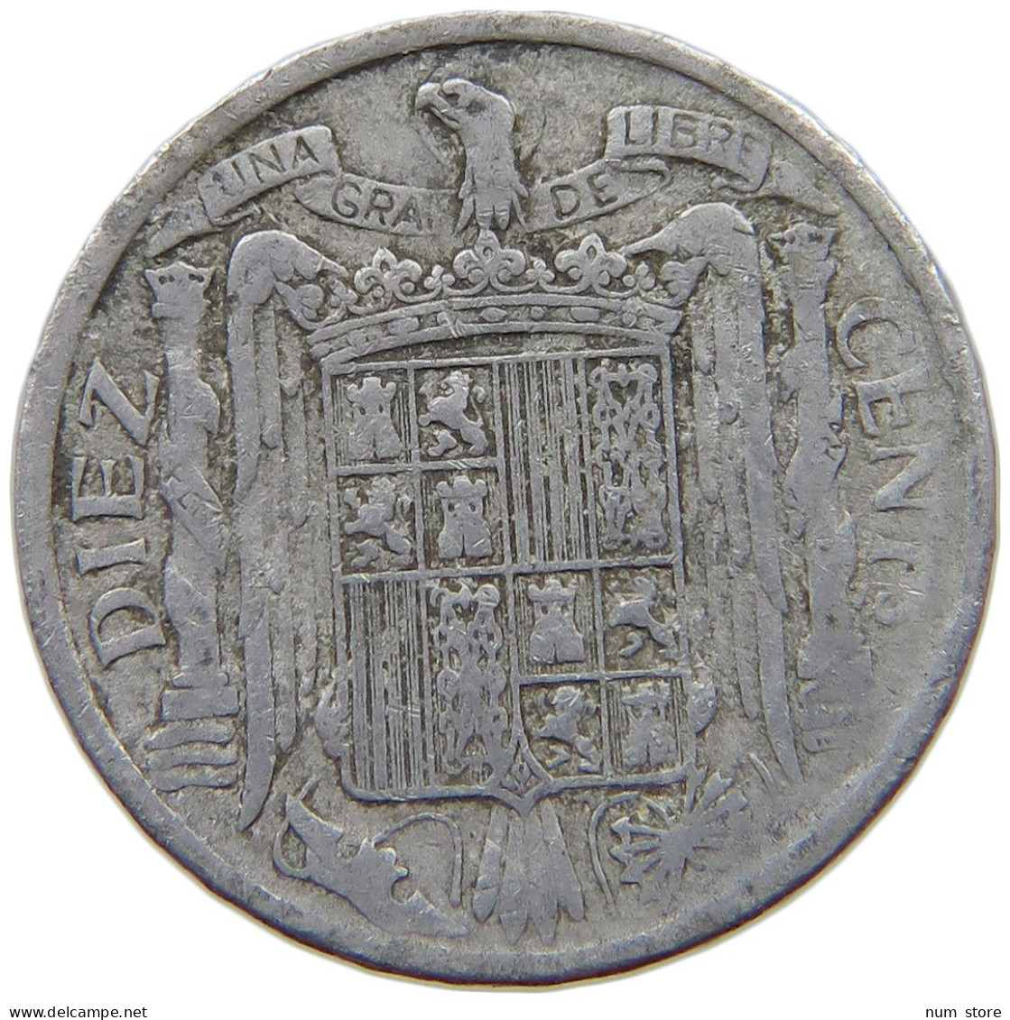 SPAIN 10 CENTIMOS 1940 #s069 0101 - 10 Centimos