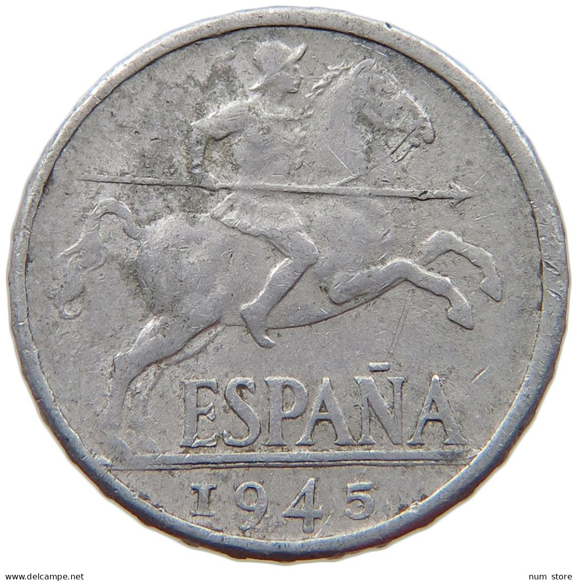 SPAIN 10 CENTIMOS 1945 #s079 0271 - 10 Centiemen