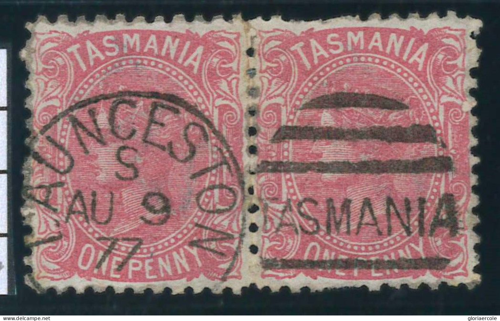 P1902 - TASMANIA , SG 144 , SC. 53 PAIR . LUXUS - Andere & Zonder Classificatie