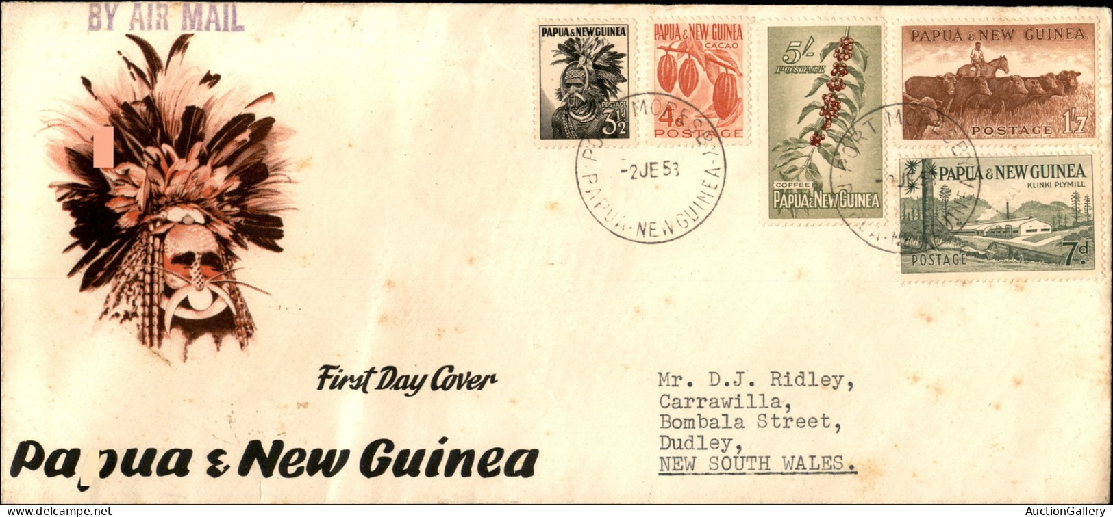 Oltremare - Papua-Nuova Guinea - 1952/1960 - Vedute (1/23) - Serie Completa In 3 FDC (30.10.52 + 2.6.58 + 10.11.60) - In - Otros & Sin Clasificación