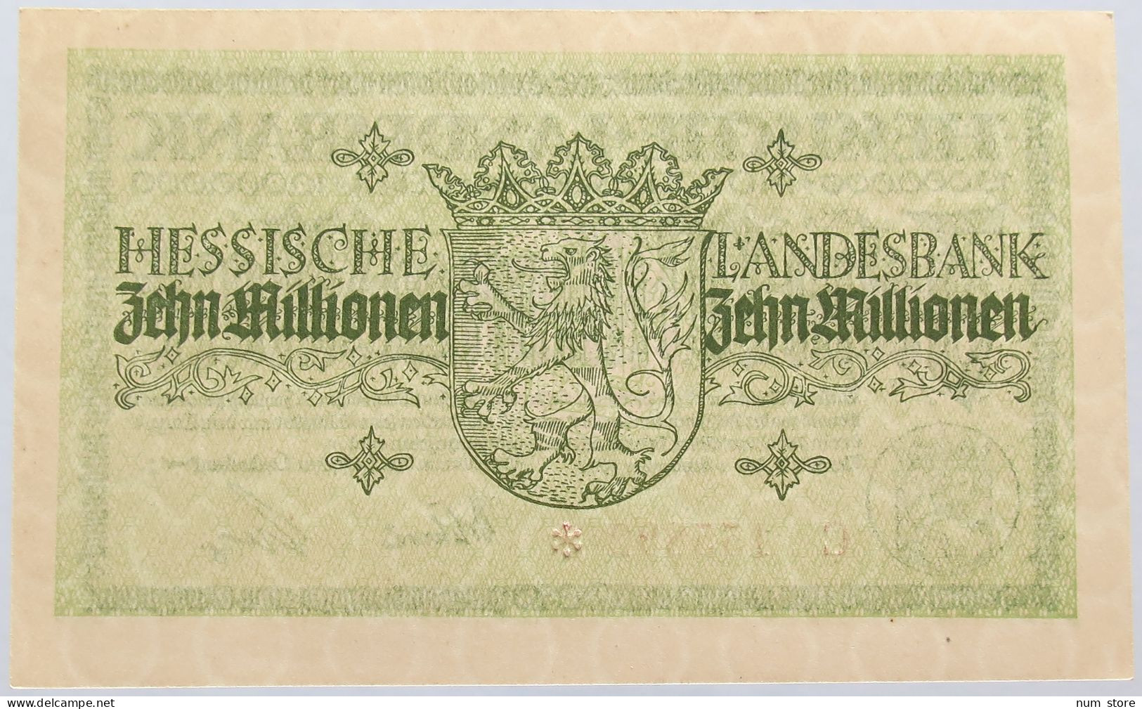 GERMANY 10 MILLIONEN MARK 1923 HESSEN #alb004 0029 - 10 Miljoen Mark