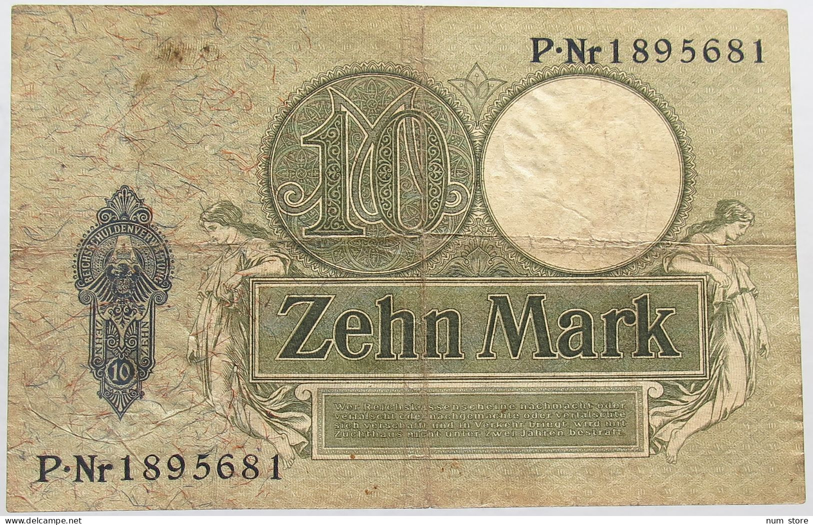 GERMANY 10 MARK 1906 #alb015 0075 - 10 Mark