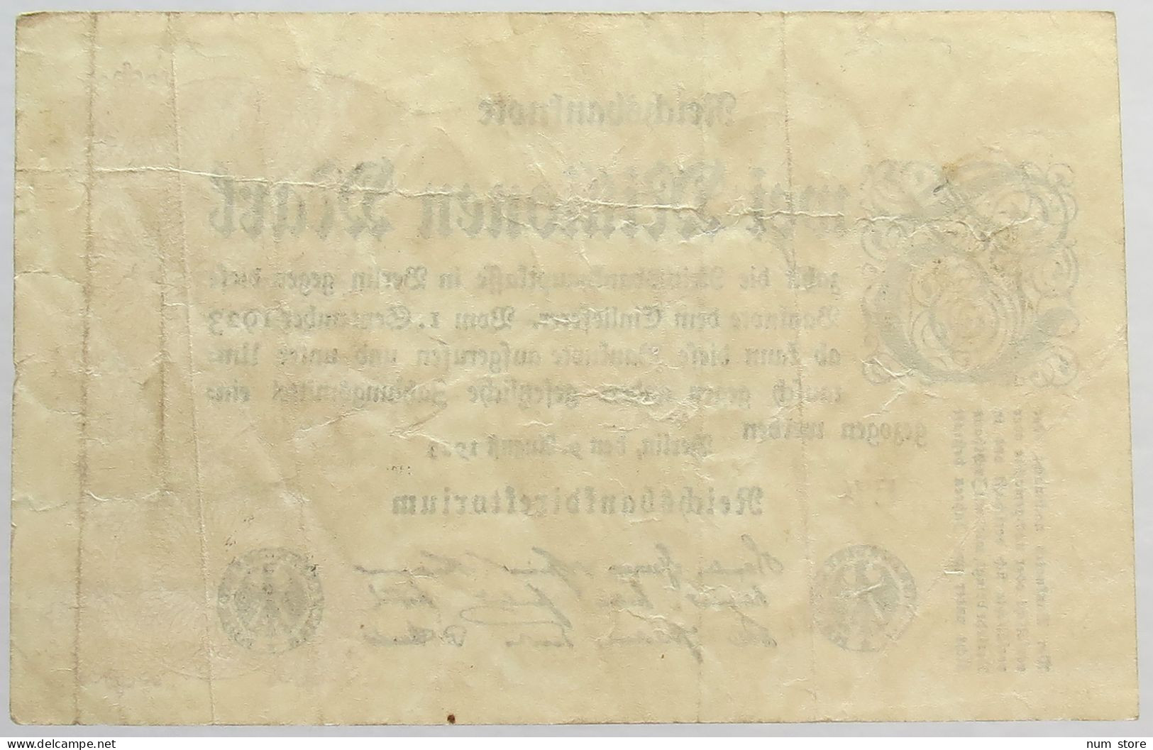 GERMANY 2 MILLIONEN MARK 1923 #alb066 0463 - 2 Mio. Mark