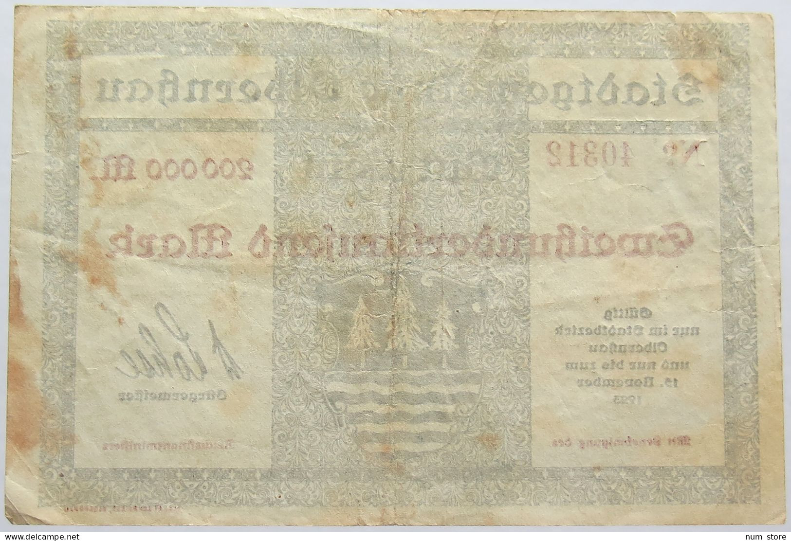 GERMANY 100000 MARK OLBERNSAU 1923 #alb011 0009 - 100.000 Mark