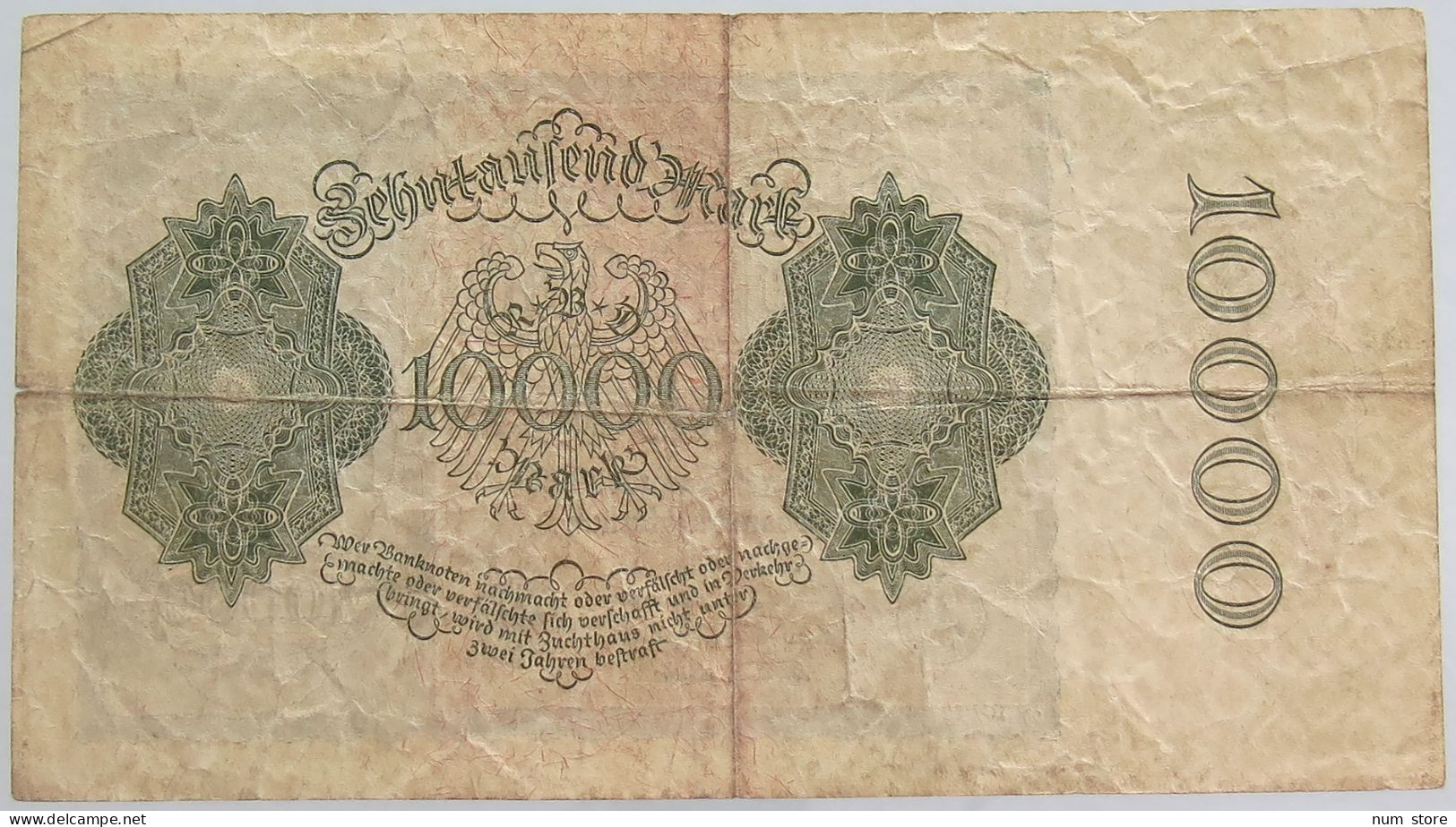 GERMANY 10000 MARK 1922 #alb068 0059 - 10.000 Mark