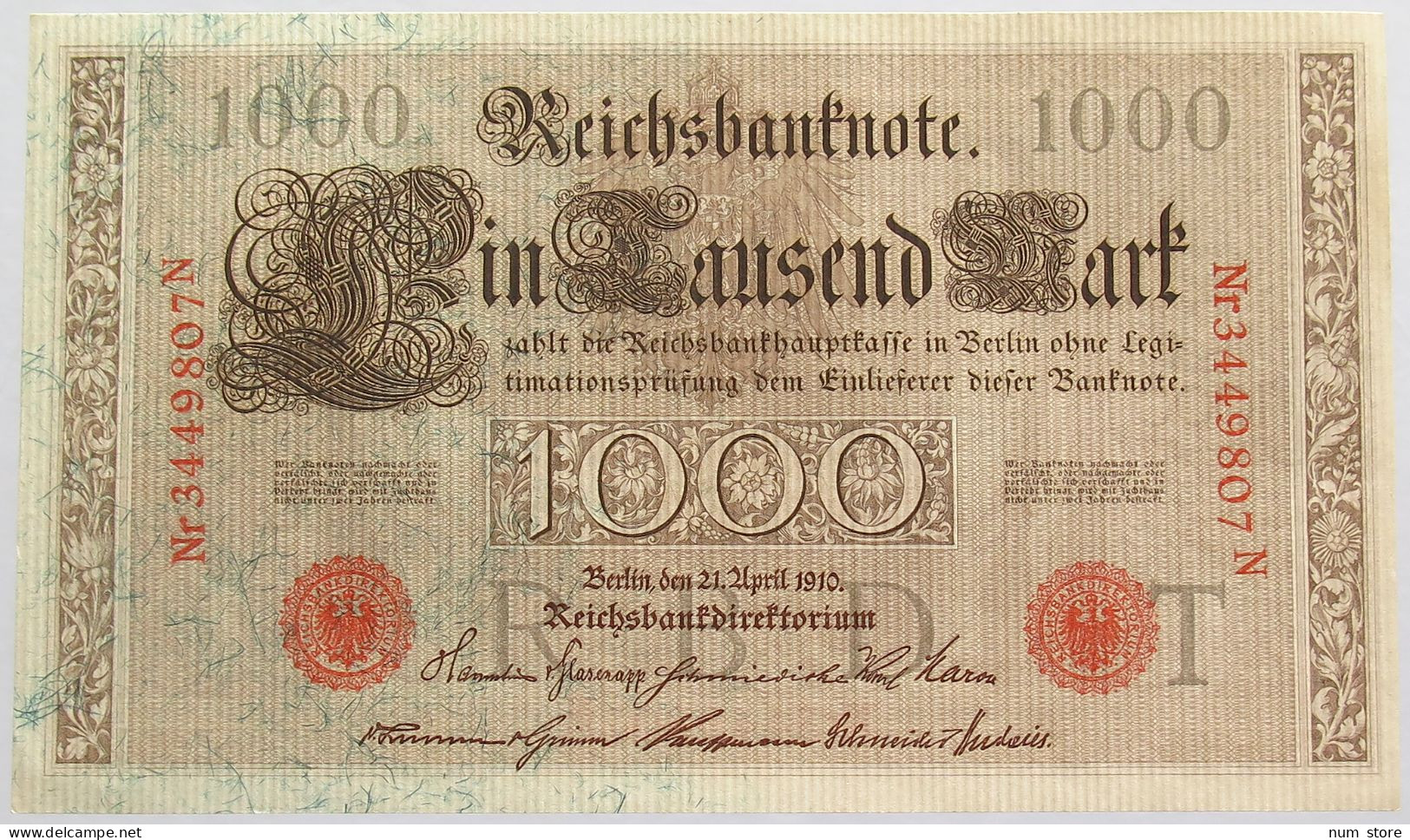 GERMANY 1000 MARK 1910 #alb018 0493 - 1000 Mark