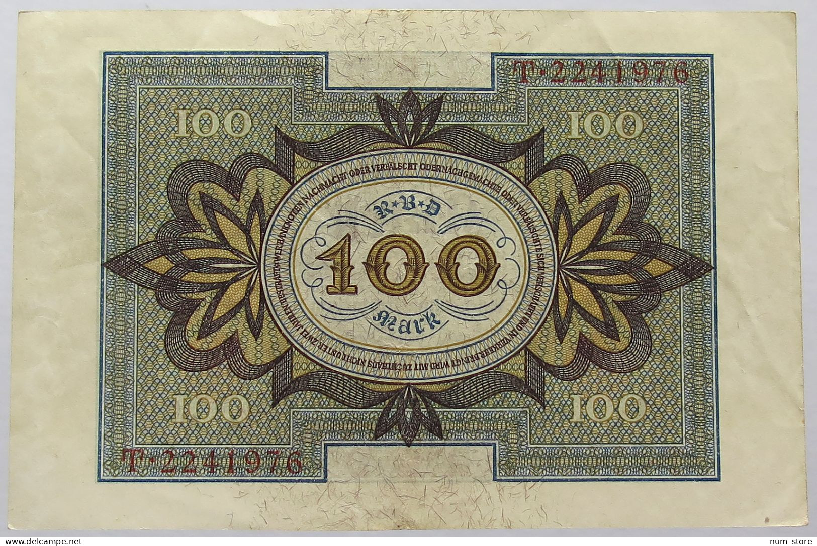 GERMANY 100 MARK 1920 #alb067 0145 - 100 Mark