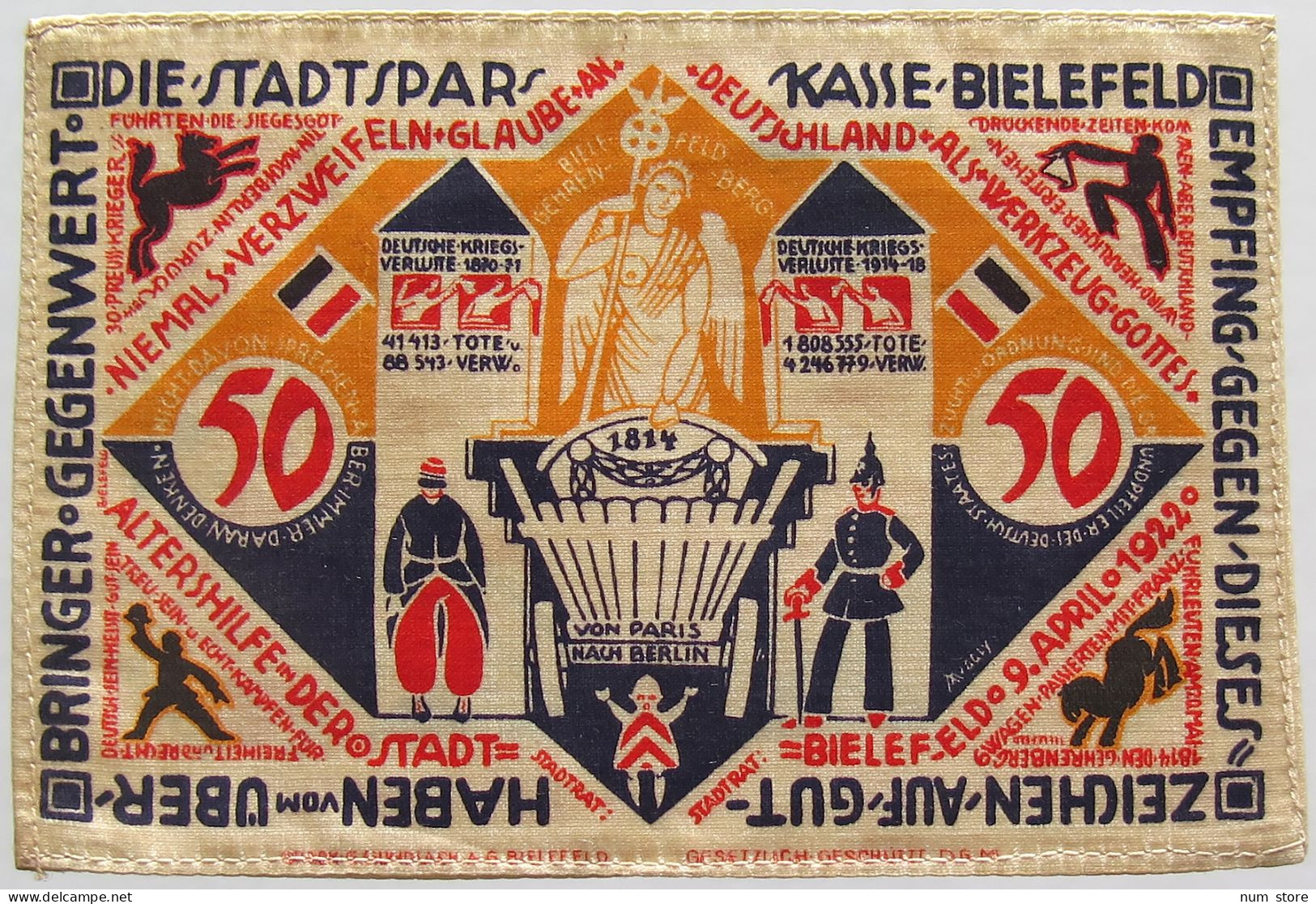 GERMANY 50 MARK 1922 BIELEFELD #alb020 0069 - 50 Mark