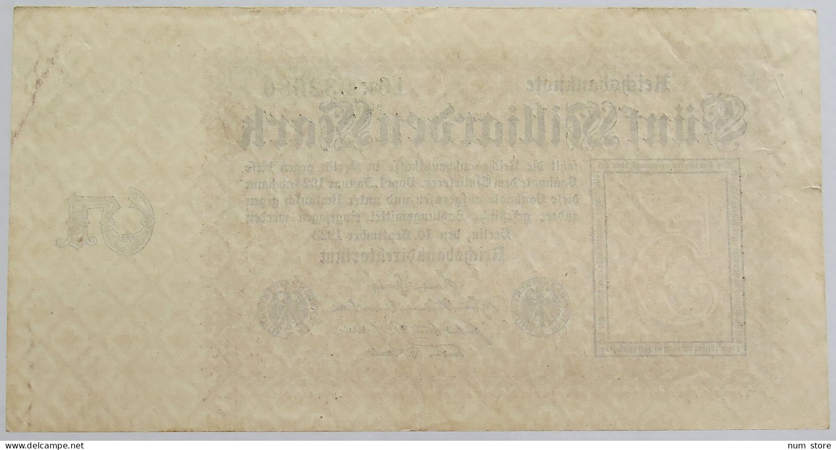 GERMANY 5 MILLIARDEN 1923 BERLIN 112 C #alb012 0135 - 5 Miljard Mark