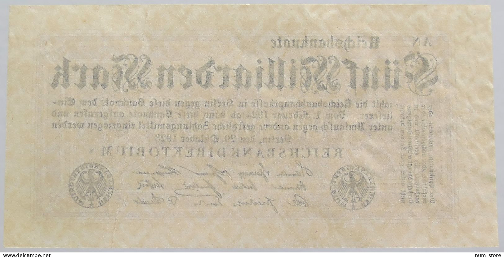 GERMANY 5 MILLIARDEN MARK 1923 #alb012 0121 - 5 Mrd. Mark
