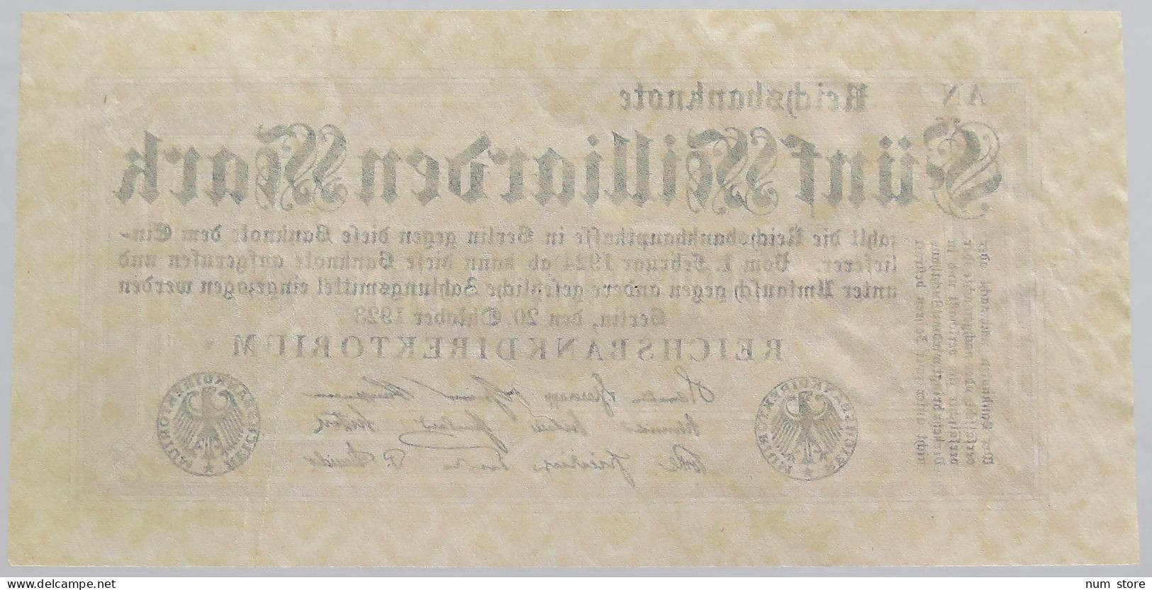 GERMANY 5 MILLIARDEN MARK 1923 #alb012 0121 - 5 Milliarden Mark