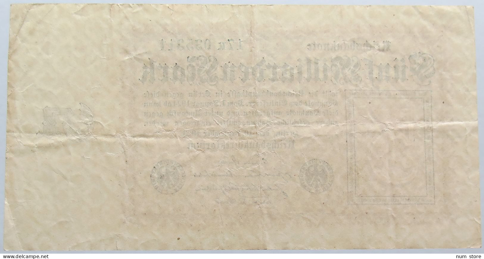 GERMANY 5 MILLIARDEN MARK 1923 #alb004 0393 - 5 Miljard Mark