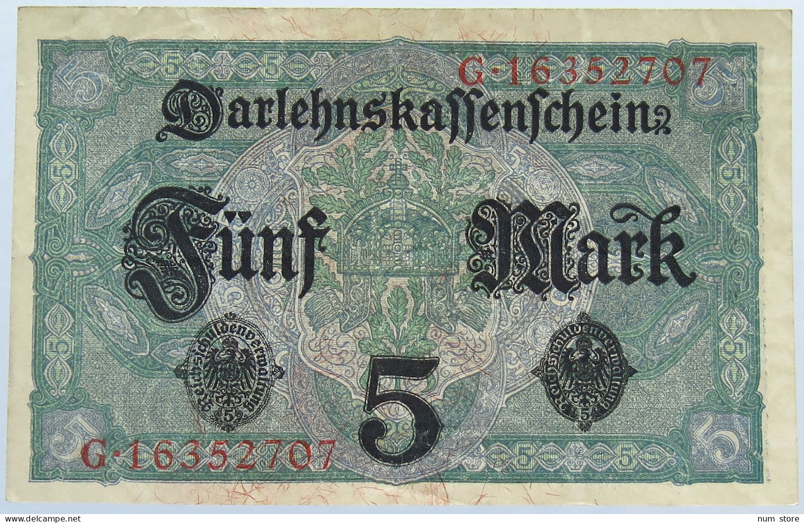 GERMANY 5 MARK 1917 #alb004 0333 - 5 Mark