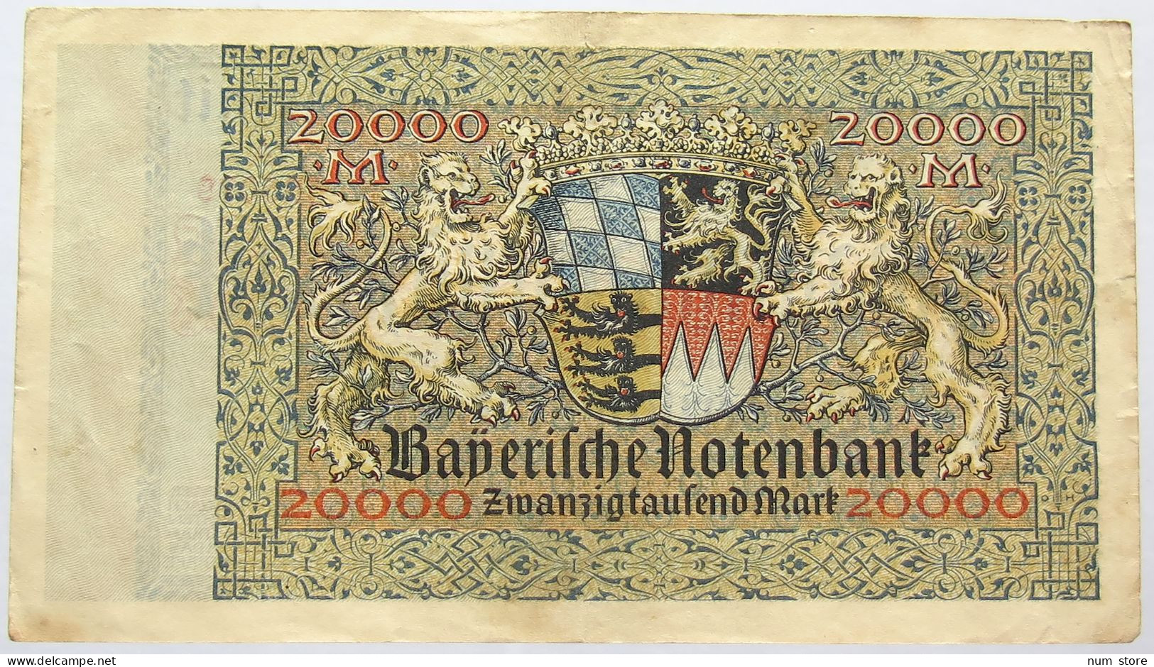 GERMANY 20000 MARK 1923 BAVARIA #alb067 0323 - 20.000 Mark