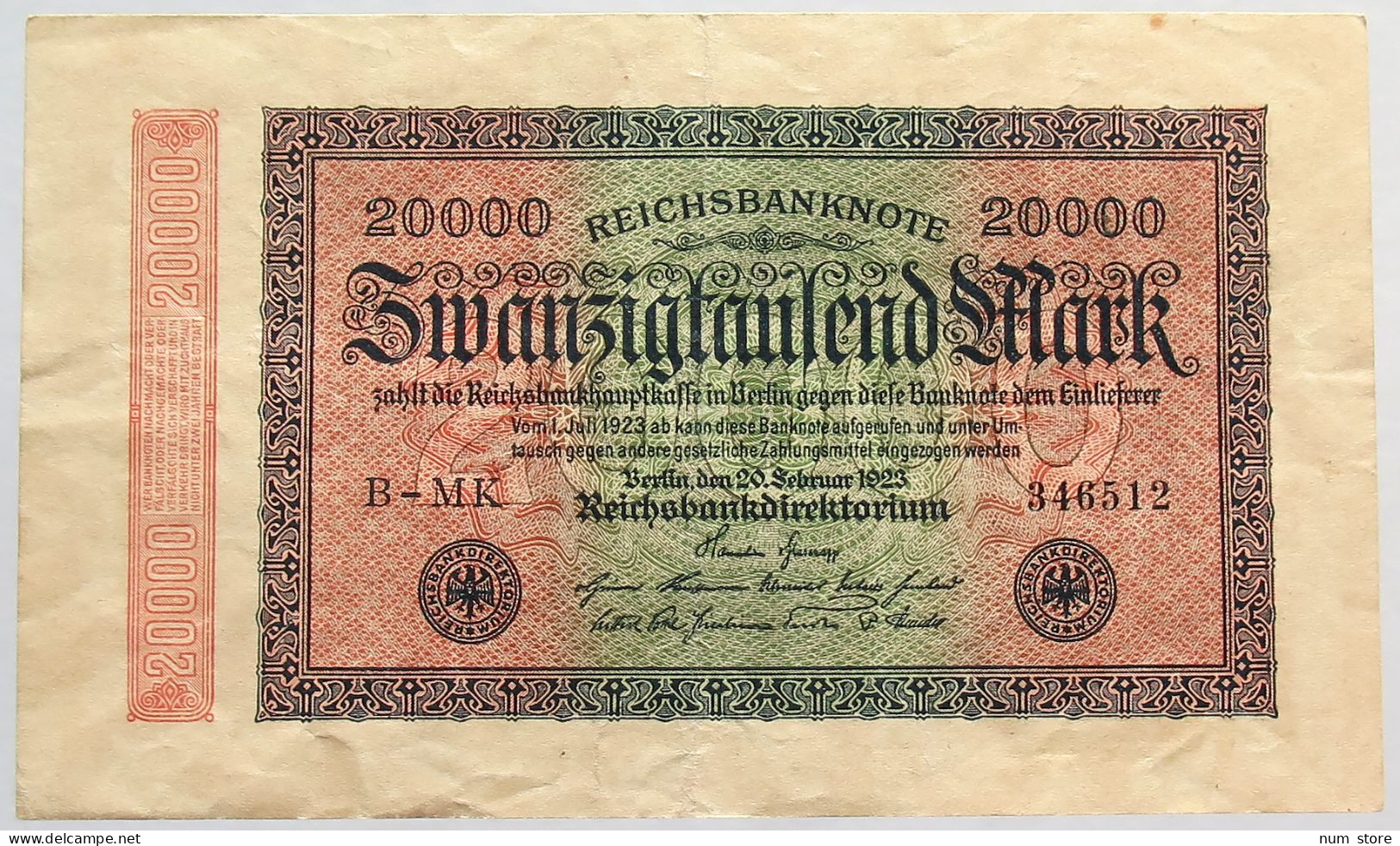 GERMANY 20000 MARK 1923 #alb066 0505 - 20000 Mark