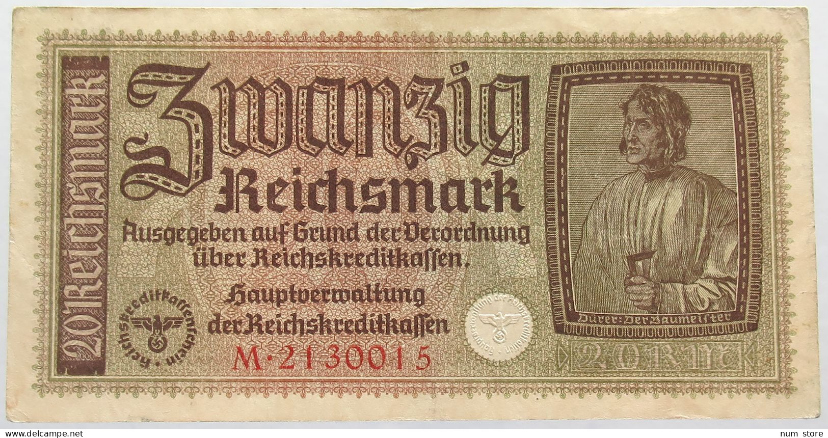 GERMANY 20 MARK DRITTES REICH #alb016 0057 - 20 Reichsmark