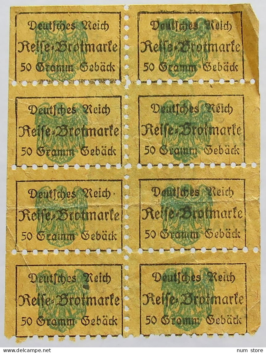 GERMANY BROTKARTE RATION CARD BREAD #alb020 0129 - Sonstige & Ohne Zuordnung